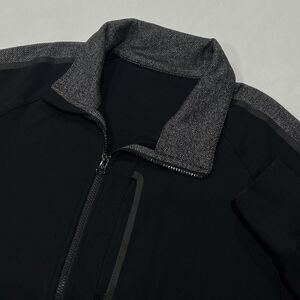 Lululemon Men's Kung Fu Full Zip Black Athletic Logo‎ Jacket Size XL